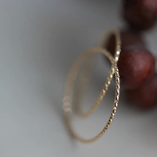 Solid 14K Gold Dainty Super Thin Band, Stackable Real Gold Delicate Thin Band Ring, Gift For Her, Minimalism Gold Band