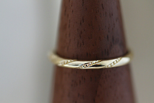 9K Solid Gold Simple Classy Rings, Dainty Thin Wedding Rings, Lovers Rings, Minimalism Real Gold Rings, Valentine's day gift, Stackable Ring