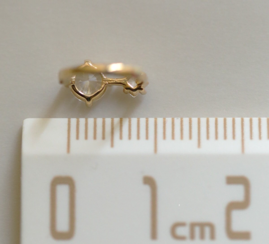 A Pair Solid 9k Gold Dainty Zirconia Hoop Earrings, Minimalism Gold Earrings, Real Gold Delicate Mini Hoops, Gift For Her Inactive