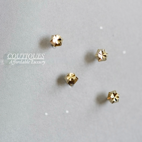 14K Solid Gold Tiny Screw Back Stud Earrings/ Minimalist Dainty Earrings/ 14k Real Gold Earrings/ Gift for Her/ Fast shipping